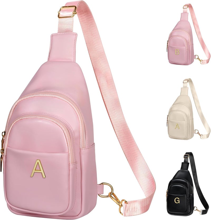Freesya Store Birthday Gifts for Women Teen Girls, Initial Crossbody Sling Bag, Travel Purse for Women, Friends Sister Gifts - Image 1
